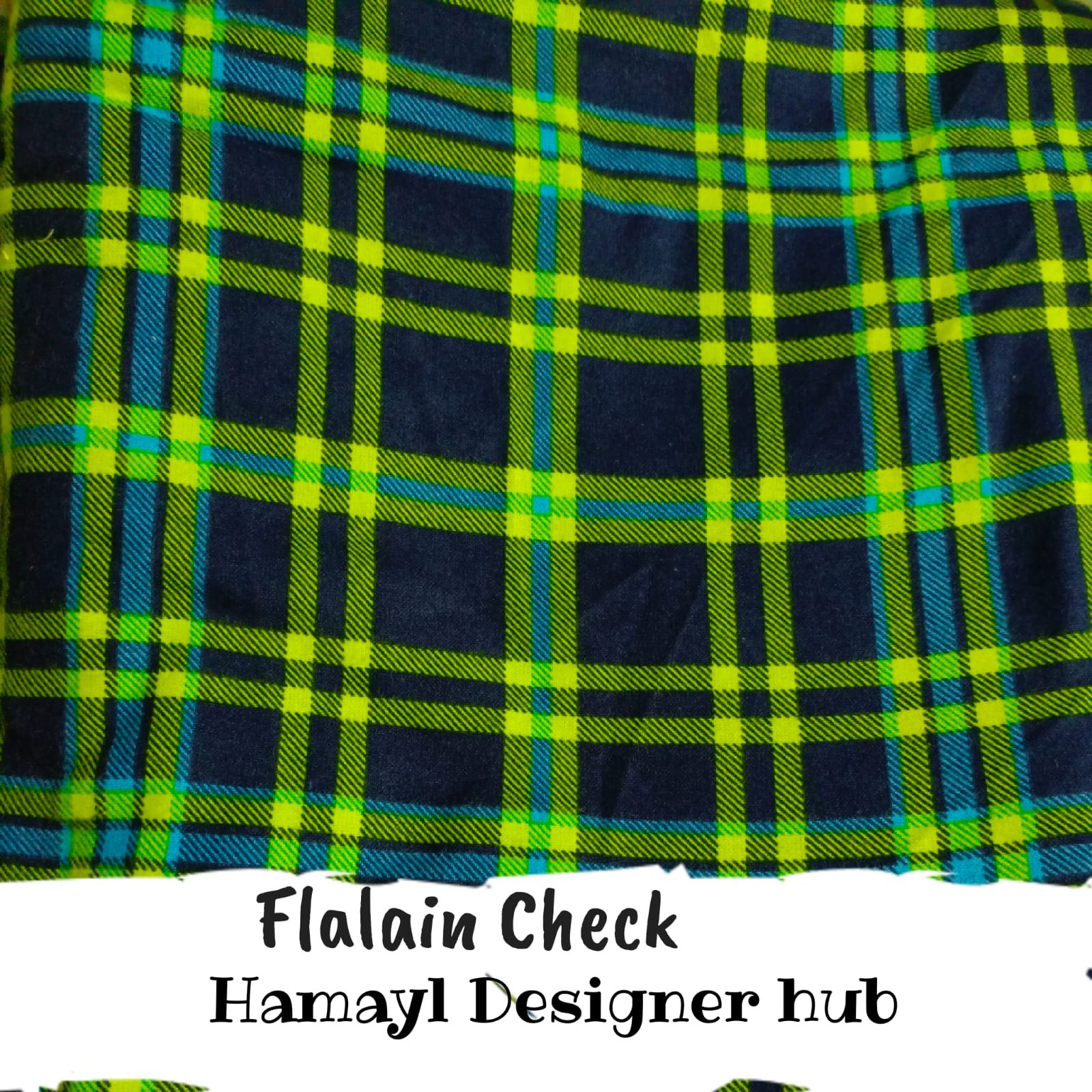 Flalain Check - Funky Flannel Fabric - Per Gaz