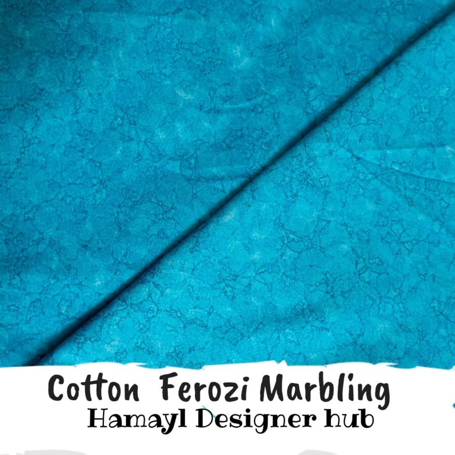 Cotton Ferozi Marbling – printed winter cotton fabric, 45-inch width, unstitched