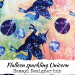 Flannel Tye n dye Unicorn– 45 Inch Export Quality Funky Nightwear Fabric