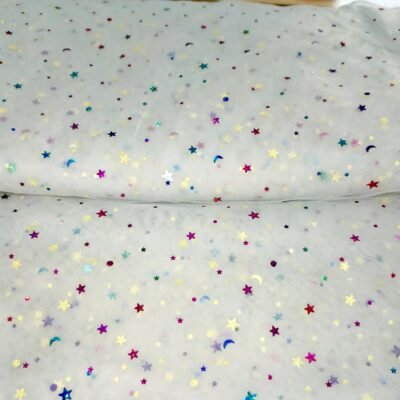 Whimsical Net (60" width)- Multi Moon Stars -Imported Net