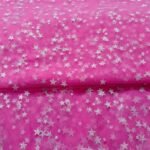 Princess Pink (wide width)- Silver Glittery Stars -Imported Net