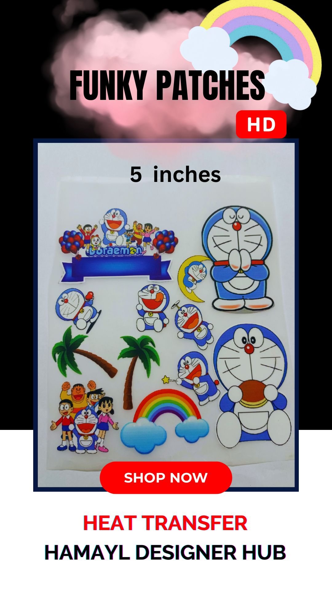 Patch 098 – kids cartoon iron-on patch