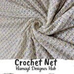Crochet Net(60" width)-  multi-Imported Net