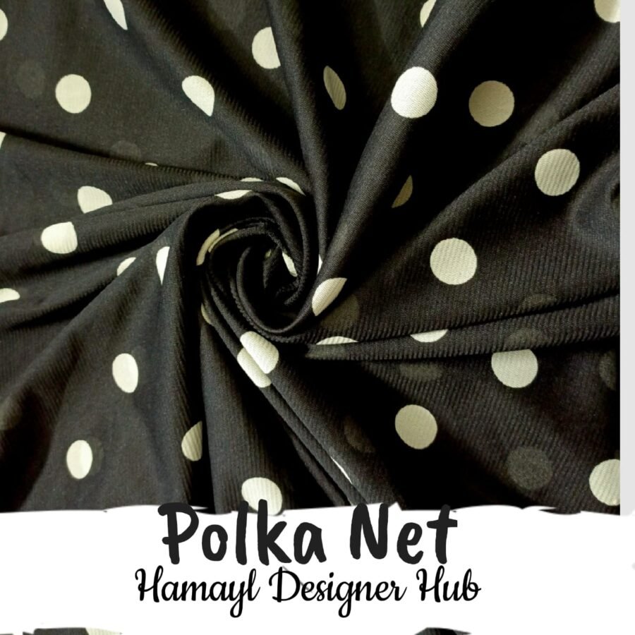 Polka- Net-(60" width)-Imported Net — unstitched fabric