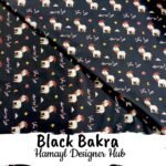 Black Bakra-Funky Digital Lawn- Hamayl Designerhub