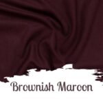Maroon Brownish - Color - Plain Lawn Fabric - Hamayl Designer Hub