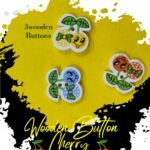Cherry-Buttons- Set of 3