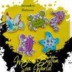 Sea World -Buttons- Set of 3