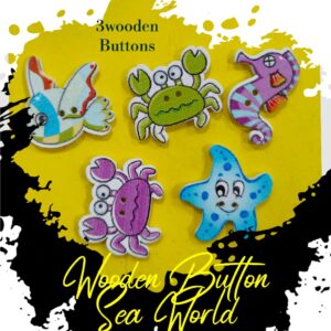 Sea World -Buttons- Set of 3