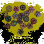 flower Rangoli-Buttons - Set of 3