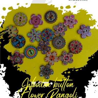 flower Rangoli-Buttons - Set of 3