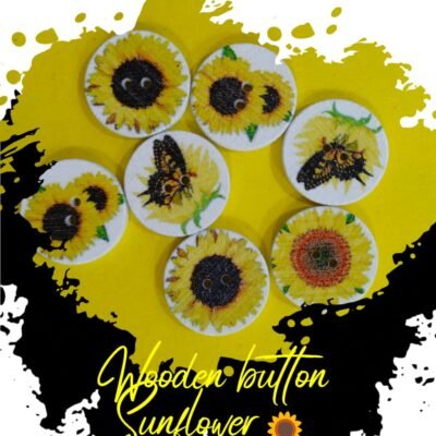 Sunflower-Buttons - Set of 3