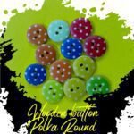 Polka dots-Buttons - Set of 3