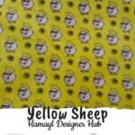 Yellow Sheep-Funky Digital Lawn- Hamayl Designerhub