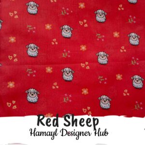 Red Sheep-Funky Digital Lawn- Hamayl Designer hub