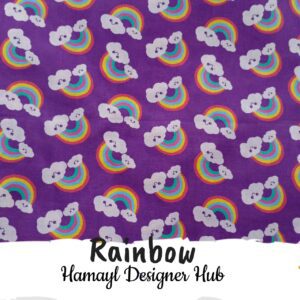 Rainbow-Funky Digital Lawn- Hamayl Designer hub