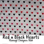 Red n Black Hearts-Funky Digital Lawn- Hamayl Designer hub red-n-black-hearts-Funky Digital Lawn- Hamayl Designer hub