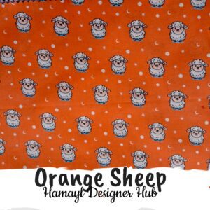 Orange Sheep -Funky Digital Lawn- Hamayl Designer hub