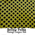 Yellow Polka-Funky Digital Lawn- Hamayl Designerhub