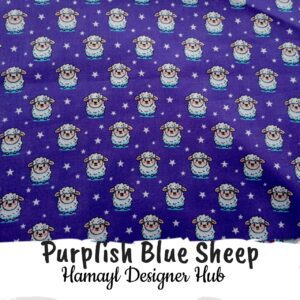 Dark Blue Sheep-Funky Digital Lawn- Hamayl Designer hub