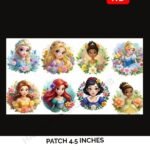 Princess Faces Patch – Cute Character Patch