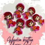 Classi Girls Buttons - Set of 3