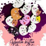 Mini Cats-Buttons - Set of 3