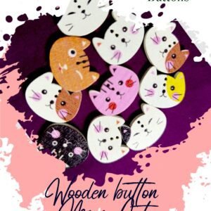 Mini Cats-Buttons - Set of 3