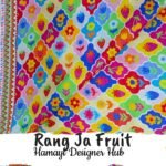 Multicolored fruit-printed lawn fabric – Funky Fruit Lawn by Hamayl Designer Hub 2025