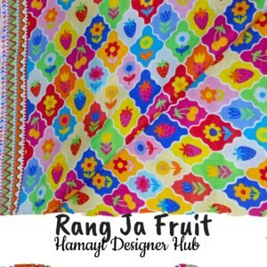 Rang Ja Fruit- Fabric -Funky Digital Lawn- Hamayl Designer Hub
