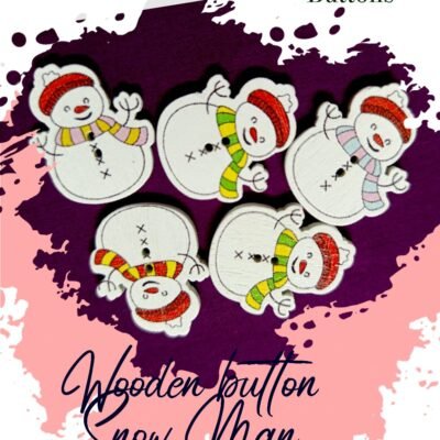 Snow Man-Buttons - Set of 3