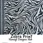 Black and white zebra stripe lawn fabric – Bold Animal Print Lawn