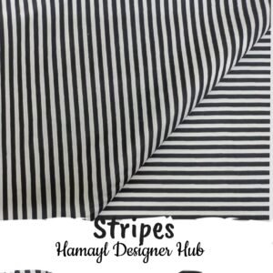 Stripes- Fabric -Funky Digital Lawn- Hamayl Designer Hub