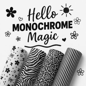 Monochrome Collection – monochrome black & white printed fabric in Pakistan