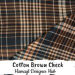 Cotton Brown Check – 45 inch checked cotton shirting/kurta fabric in Pakistan – Hamayl Designer Hub