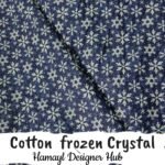 Cotton Frozen Crystal – 45 Inch Snowflake Print Winter Cotton Fabric