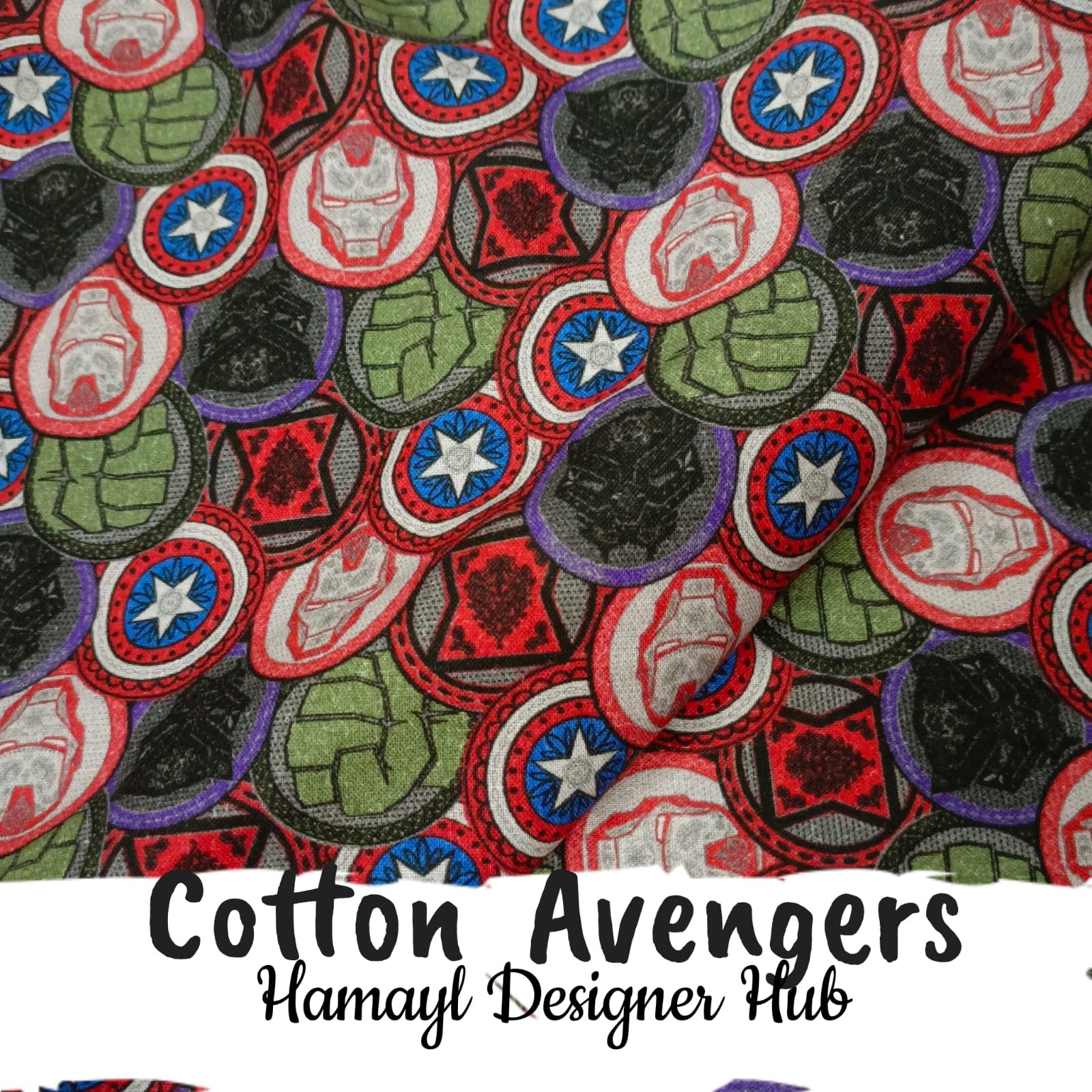 Cotton Avengers – 45 Inch Superhero Cartoon Cotton Fabric