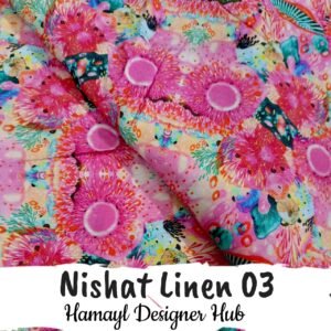 Nishat Linen 2PC Suit – Design 03 (Floral Bloom Pink)