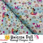 Unicorn Doll kids khaddar suit – Digital Print Winter Collection 2025 – Hamayl Designer Hub