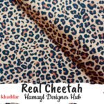 Real Cheetah Khaddar – bold animal print fabric Winter Collection 2025 Hamayl Designer Hub