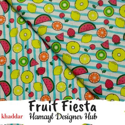 Fruit Fiesta – Funky Digital Khaddar Suit Winter Collection 2025