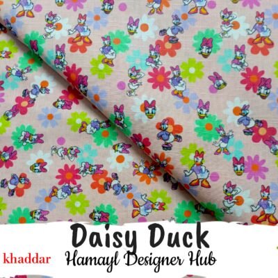Daisy Duck – Funky Khaddar Suit (Digital Print) | Hamayl Designer Hub