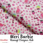 Meri Barbie – Pink Khaddar Suit (Digital Print) | Hamayl Designer Hub 2025