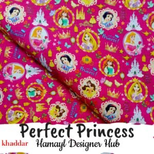 Perfect Princess hot pink digital printed khaddar fabric – Winter Collection 2025 Hamayl Designer Hub