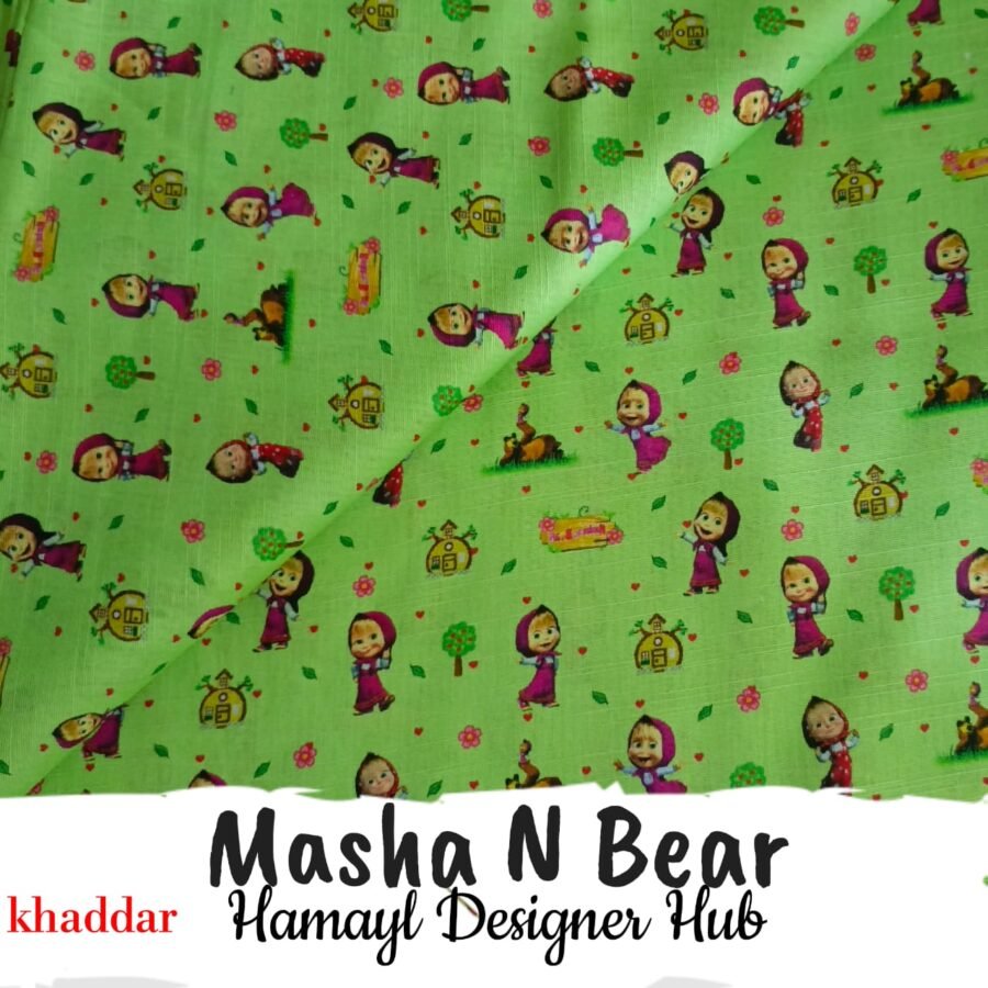 Masha N Bear Khaddar – Digital Printed Winter Suit | Hamayl Designer Hub 2025 — unstitched fabric