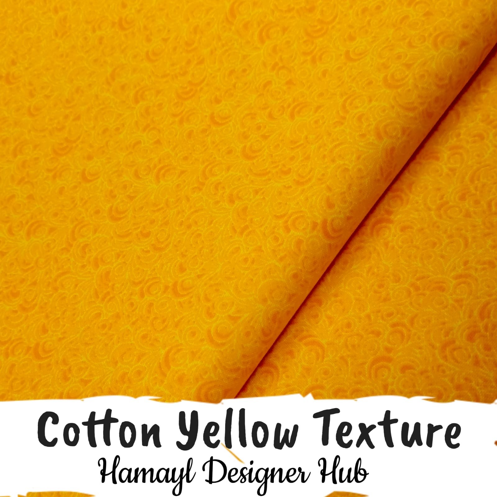 Cotton Yellow Texture fabric 45 inch – plain textured cotton fabric 2025 Pakistan