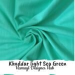 Khaddar Plain - Dyed Light Sea Green- By Hamayl Designer Hub