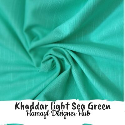 Khaddar Plain - Dyed Light Sea Green- By Hamayl Designer Hub