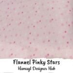 Flannel Pinky Stars 45 inch export quality funky nightwear fabric with pink star prints – ideal for kids’ pajamas and sleepwear