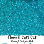 Flannel Cute Cat – 45 Inch Export Quality Funky Nightwear Fabric